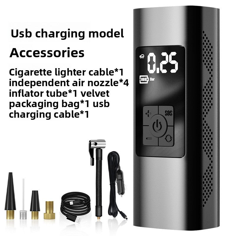 High-Power Digital Display Wireless Car Air Pump