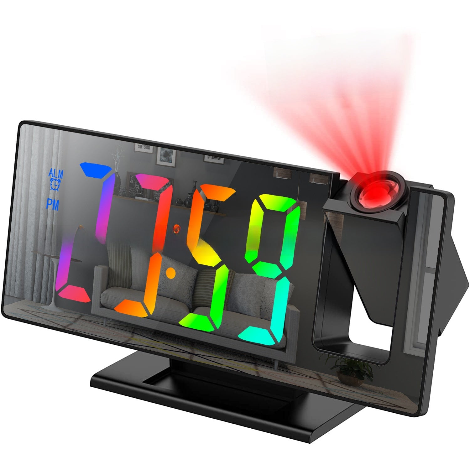 intelligent digital luminous desk clock