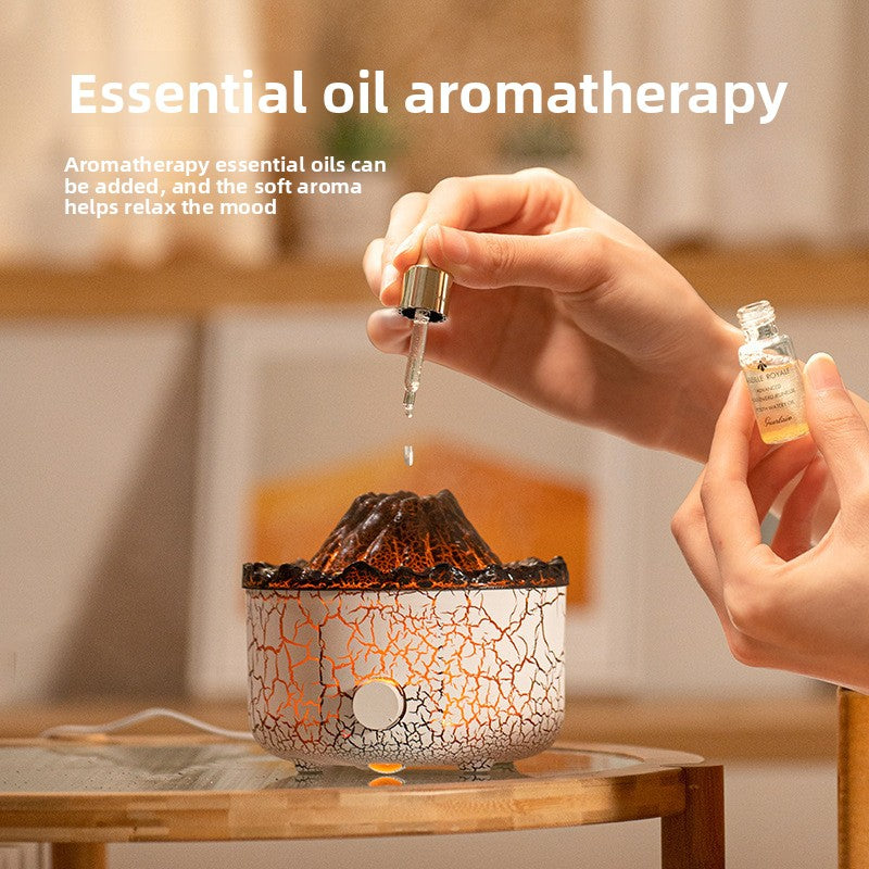 Ultrasonic Aromatherapy Humidifier with Volcanic Effect