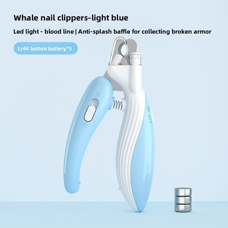 LED Pet Nail Clipper and Grinder with Light