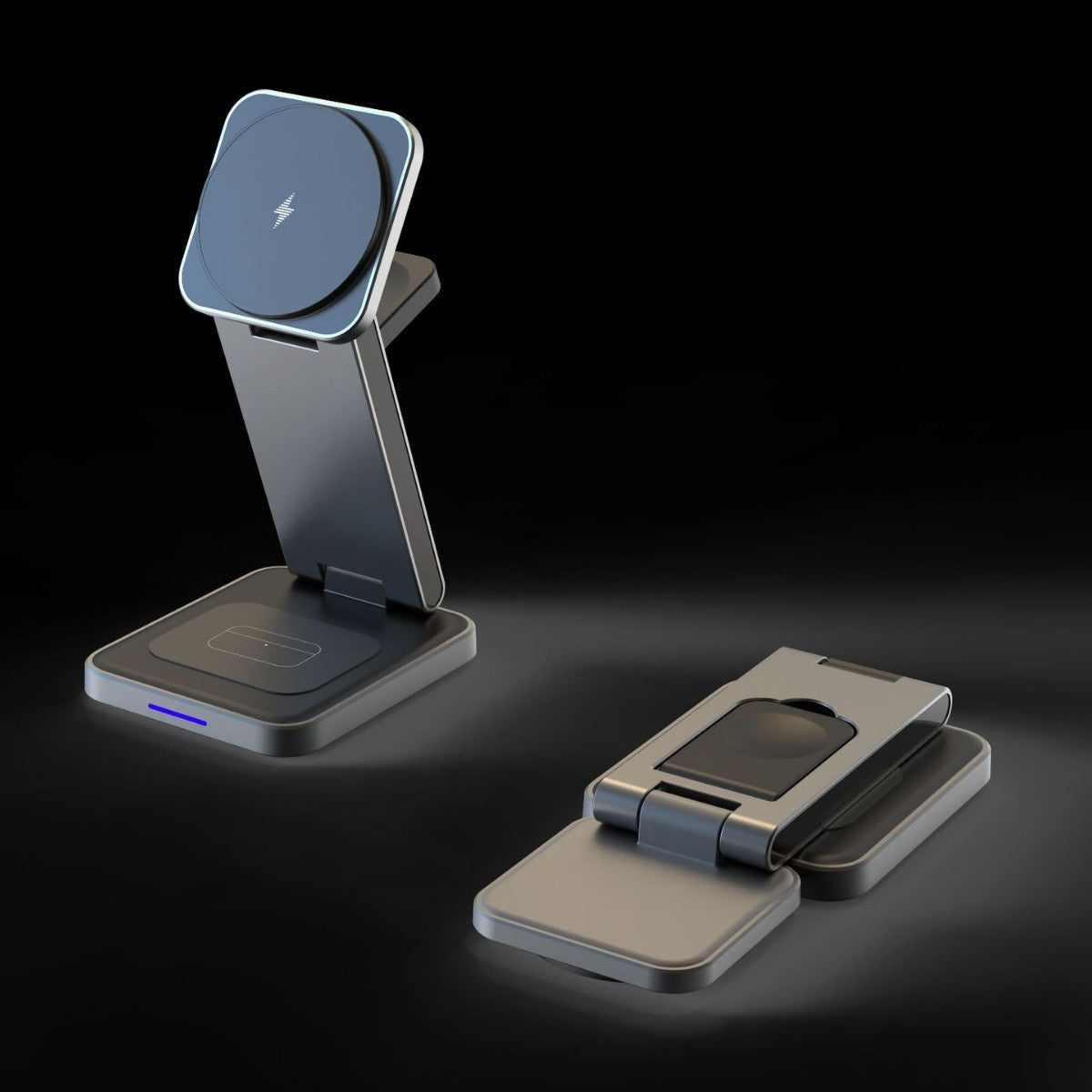 Wireless magnetic charging battery